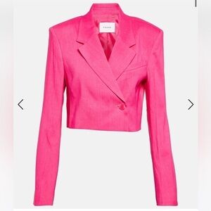 BNWT frame pink strong shoulder blazer